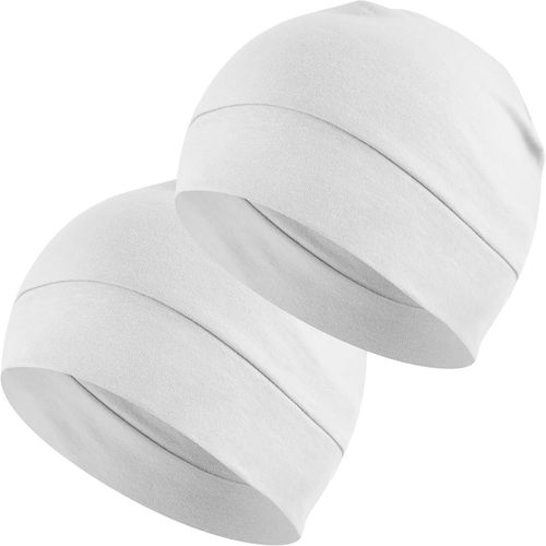 Maas-Bonnet De Nuit Homme Femme, 100% Coton Léger Fin Skull Cap Pour Sport, Chimio, Cancer, Sommeil, Casque Moto