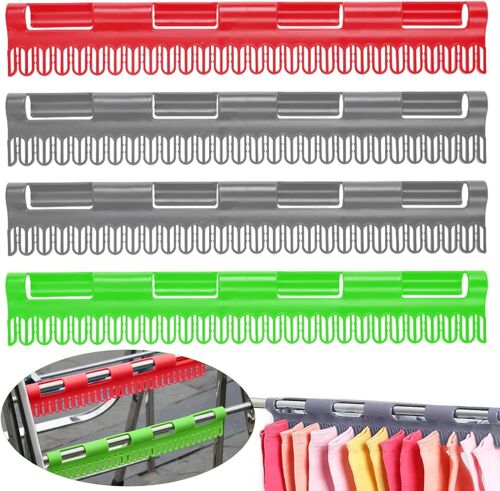 KALANKA-Paquet de 4 SèChe-Chaussettes, Support de SéChage de Chaussettes à Suspendre, éTendoir Chaussettes Rond,Etendoir sous Vetement Adapté Aux Chaussettes, Serviettes Et Gants