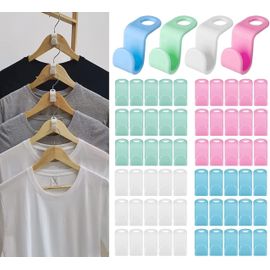 Maas-48 Pièces Crochet Cintrecrochets De Connecteurpour Garde Robe Placard Manteau Vêtements.