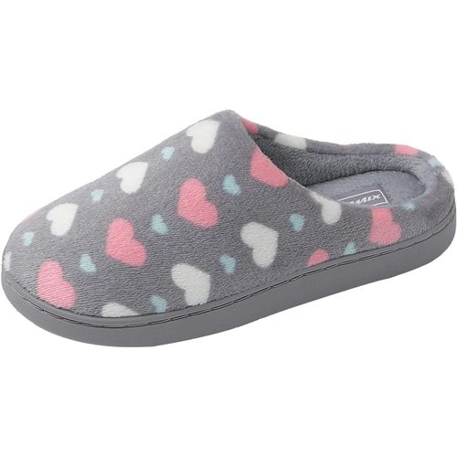 Chaussures Maassmaison Chaussons Pantoufles Avec C?ur Chaussons En Peluche Chaude Doublure Intérieur Hiver Douce Accueil Slippers
