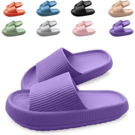 Maas-Claquettes Femme Homme Antidérapante Pantoufles De Douche Soft Chaussons De Bain Sandales Chaussure De Plage Piscine Maison Slippers