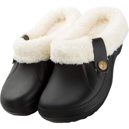 Maas-Chaussons Homme Femme Hiver Peluche Mules Et Sabots Antidérapant Maison Chaud Pantoufles Gr.35-44