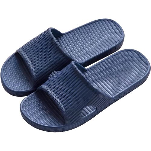 Maas-Femmes Hommes Chaussons De Douche Open Toe Sliders D'été Sandales Antidérapantes Unisex Slip On Chaussons Pour La Maison Salle De Bains Intérieure Piscine