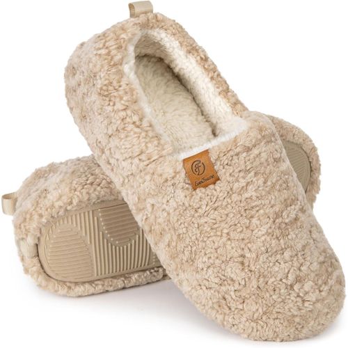 Chaussures Maass¿ Pantoufles En Mousse Mémoire De Forme En Fausse Laine Pour
