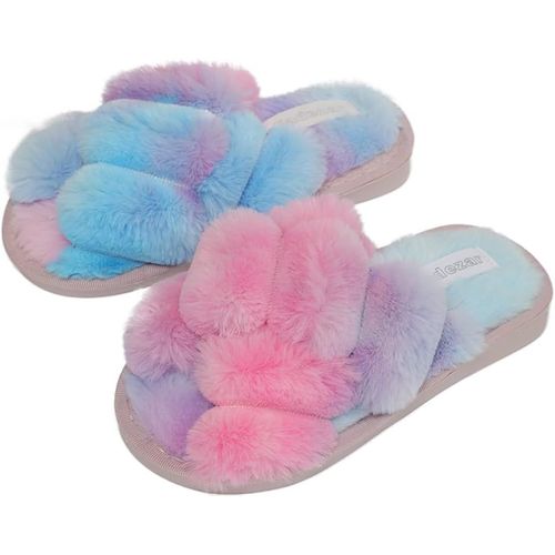 Chaussures Maasschaussons Hiver Pantoufle Peluche Fourrure Chaussons Chaudes De La Maison Pantoufles Bout Ouvert Slippers