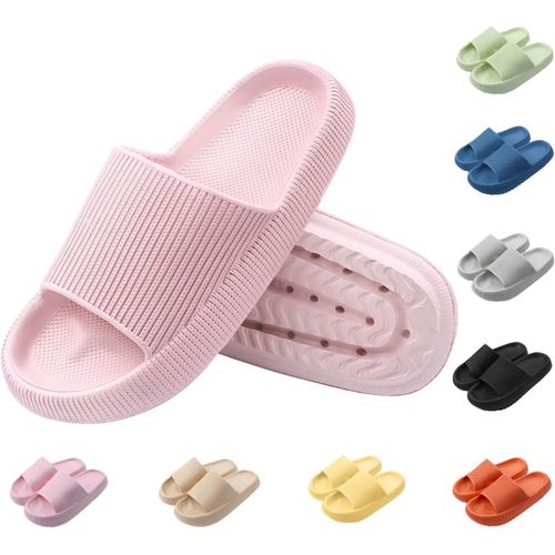 Maas-Unisex Claquette Hommes Femme Ete Pantoufles De Douche Sandales Homme Tongs Maison Chaussons De Bain Antidérapant Chaussures De Piscine Et Plage