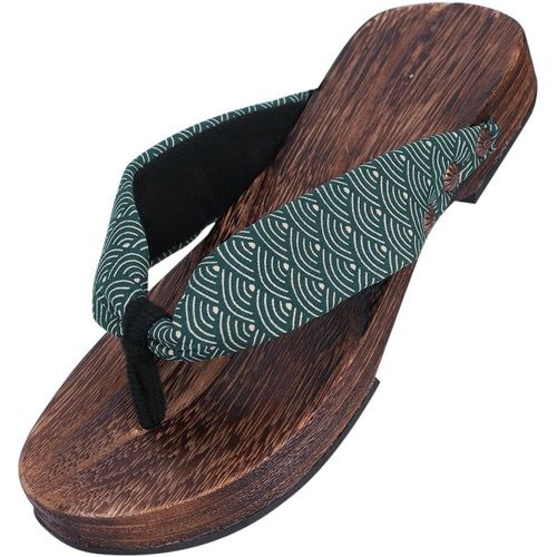 Maas-Tongs Homme Pantoufles En Bois Sandales Été Sabots Plate-Forme Antidérapantes Chaussure Maison/Bureau/Plage/Salle De Bain Respirant Flip Flop Été Mode Chaussons D'intérieur Extérieur - 44
