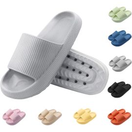 Maas-Unisex Claquette Hommes Femme Ete Pantoufles De Douche Sandales Homme Tongs Maison Chaussons De Bain Antidérapant Chaussures De Piscine Et Plage