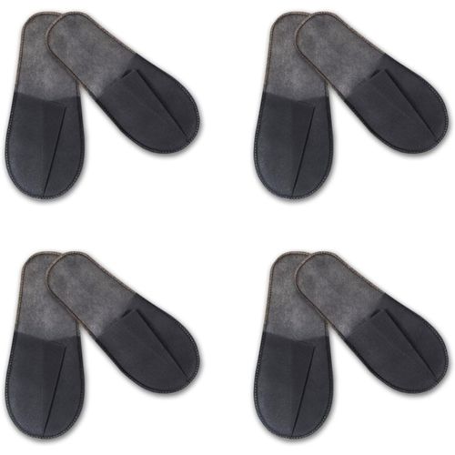 Maas-Pantoufles Hotel, Chaussons Jetables, Pantoufles D'hotel, Chaussons Invités, Chaussons En Tissu Non Tissé, Confortable Et Respirant, Pour Hôtels Et Spa, Maison, Voyage, Unisexe, 4 Paires