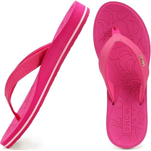 Maas-Tongs Femmes,Yoga Mat Anti-Dérapant Tongs Mode Sandales Plage D'été Pantoufles Avec Soutien De La Voûte Plantaire Semelles Eva Légères Taille 36-43 Eu