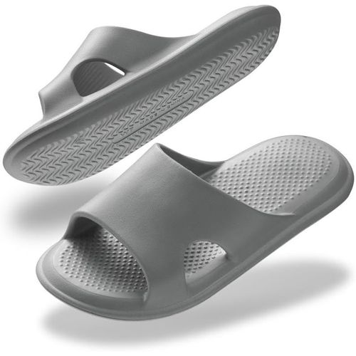 Maas-Claquettes Femme Chaussons Hommes Léger Antidérapant Douche Pantoufles Sandales Confortable Maison Piscine Plage Slides
