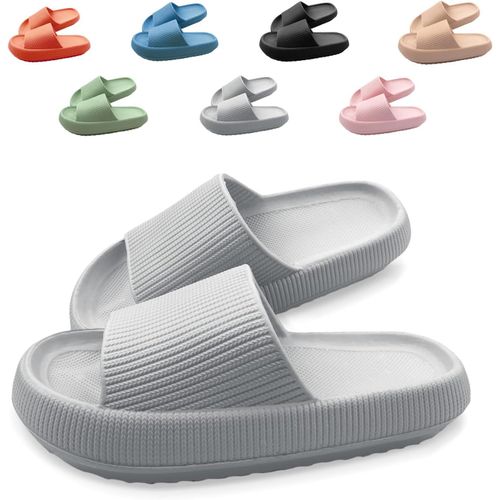 Maas-Claquettes Femme Homme Antidérapante Pantoufles De Douche Soft Chaussons De Bain Sandales Chaussure De Plage Piscine Maison Slippers