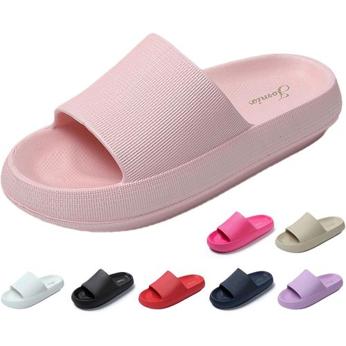 Maas-Claquettes Femme Tongs Femme Pantoufles De Douche Chaussons Été Femme Confortables Léger Pour Maison Piscine Plage