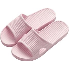 Maas-Femmes Hommes Chaussons De Douche Open Toe Sliders D'été Sandales Antidérapantes Unisex Slip On Chaussons Pour La Maison Salle De Bains Intérieure Piscine