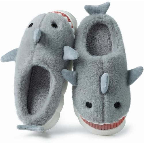 Maas-Chaussons Femme Homme Pantoufles De Vache Hiver Chaude Peluche Fourrure Confortable Cartoon Animaux Chaussures Doublure Antidérapantes Intérieur/Extérieur