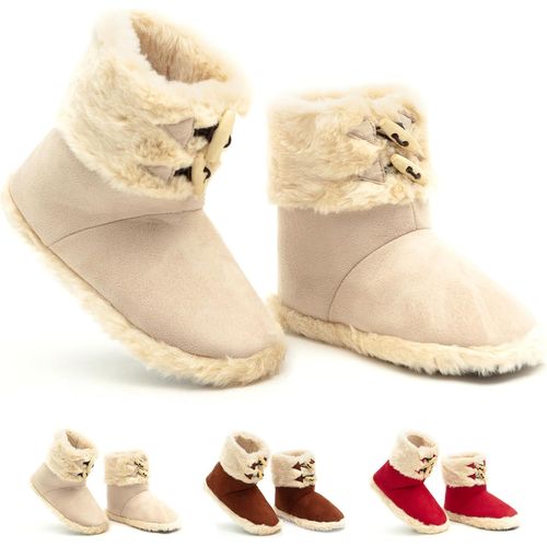 Maas-Solemates - Chaussons Montants, Chausson Fourré Femme Hiver, Chaussons Bottines