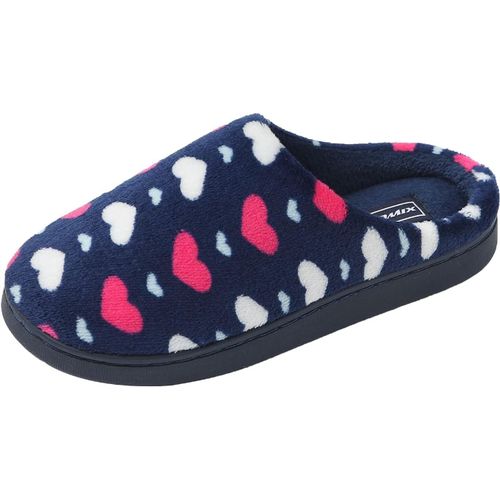 Chaussures Maassmaison Chaussons Pantoufles Avec C?ur Chaussons En Peluche Chaude Doublure Intérieur Hiver Douce Accueil Slippers