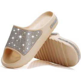 Maas-Hommes Femmes Original Slippers Mules Nuage Antidérapant Tongs Pantoufles Été Mules Tongs Tongs Intérieur/Extérieur Semelle Épaisse Tongs