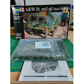 Maquette Camion Revell 1/72 : Lkw 5t . Mil Gl ( 4x4 ) Truck )-Revell