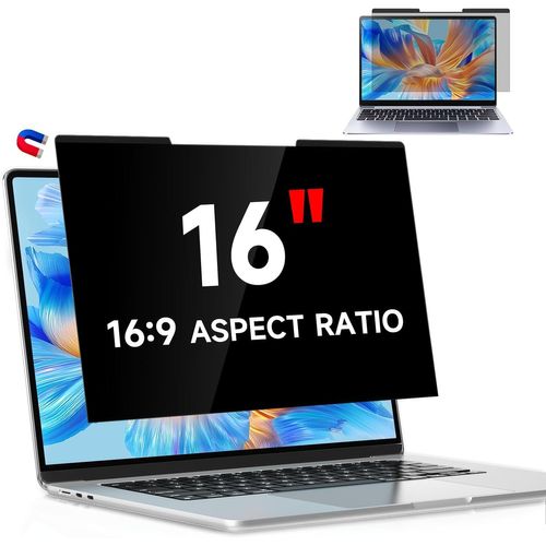 Magnétique Filtre De Confidentialité Pour 16 Pouces 16:9, Filtre Ecran Confidentialité Anti-Espion Amovible, Protection D'Écran Antireflet De Confidentialité Pour Lenovo Hp Dell Ac[ZHUJ4046]
