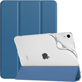 Coque Pour Ipad Air 11 Pouces (M3/M2-2025/2024), Ipad Air 5e/4e Génération 2022/2020 10,9 Pouces, Étui Arrière Translucide En Tpu Souple, Housse Trifold Avec Réveil/Sommeil Auto, Gris Bleu