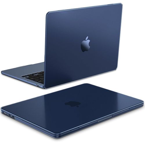 KALANKA-Coque Compatible avec MacBook Air 13.6 Pouces M4 M3 M2 (2025/2024/2022, A3240/A3113/A2681) - [Couleur Améliorée] Coque Ultra-Fine Légère Etui Anti-Empreinte Digitale, Minuit Mate