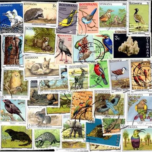 Botswana 300 Timbres Différents