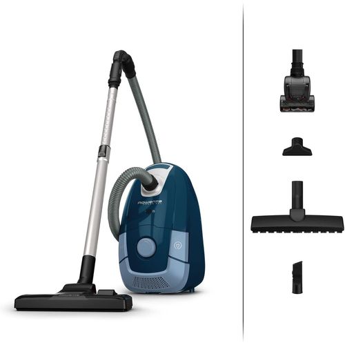Aspirateur Avec Sac,Capacité Xxl De 4,5 L,Moteur Basse Consommation 900 W Max,Performant,Accessoirisé,Power Xxl Animal Kit,Bleu Ro3172Ea