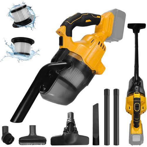 Aspirateur Sans Fil 20 V 5 En 1 Avec Moteur Puissant De 600 W,Silencieux 70 Db,Aspirateur À Main Portable Avec Filtre Hepa Pour Sol,Tapis,Voiture (Sans Batterie)