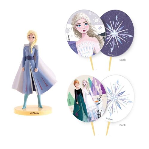 Kit Décor Gâteau Reine Des Neiges