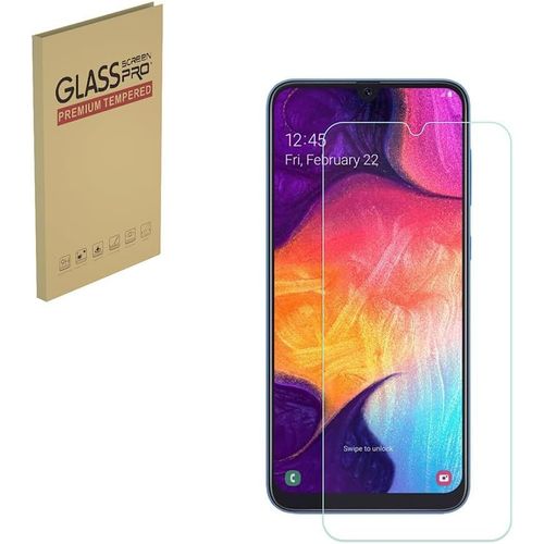 Sjzg-Compatible Avec Samsung Galaxy A50 Film De Protection D'écran En Verre Trempé, Case Friendly, Sensible Au Toucher, Dureté 9h (1 Pièce)