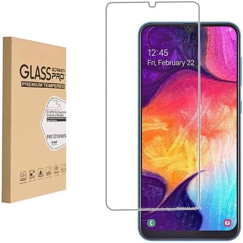 Sjzg-Film De Protection D'écran En Verre Trempé Pour Samsung Galaxy A50, Film Trempé Hd, Dureté 9h, Anti-Rayures, Tactile Sensible, Anti-Chute