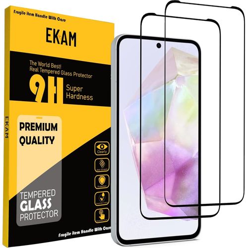 Sjzg-Lot De 2 Films De Protection Téléphone Portable D'écran Pour Samsung Galaxy A35 5g, Couverture Complète En Verre Trempé Pour Galaxy A35 5g (6,6 Pouces)