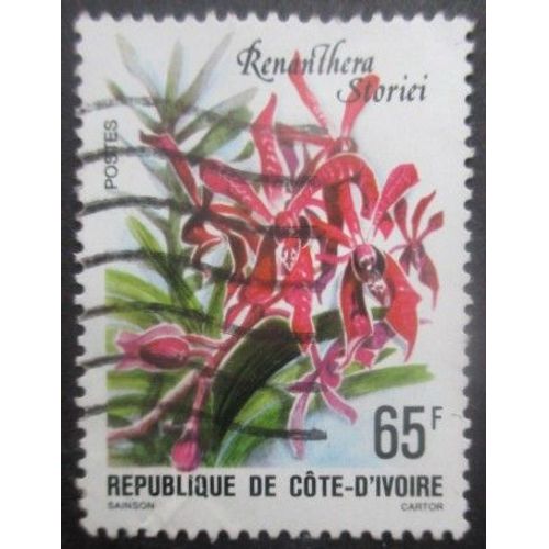 Cote D'Ivoire N°487 Fleurs Oblitéré