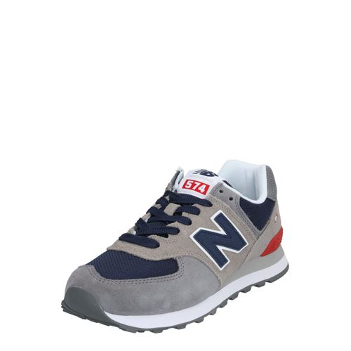 New Balance Baskets Basses '574' Bleu Foncé / Gris / Gris Fumé / Rouge - 38
