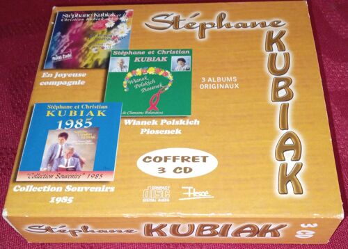 Stephane Kubiak / Christian Kubiak / Coffret 3 Cd Albums Originaux