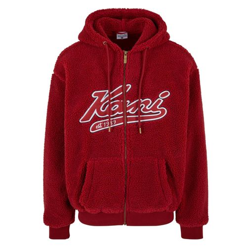 Karl Kani Veste De Survêtement Rouge Rubis / Blanc