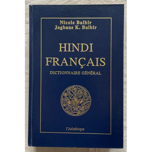 Dictionnaire Général Hindi - Français De Srivastava Niti
