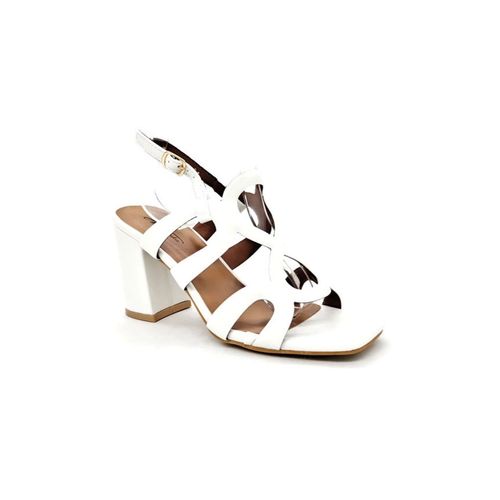 Sandales A Talons Blanc Femme