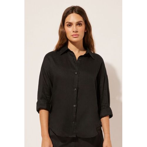 Calzedonia Chemisier Court En Lin Femme Taille S