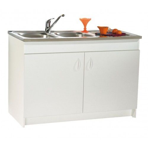 Meuble sous évier SIM NF - 100 x 60 cm - 2 portes Néova
