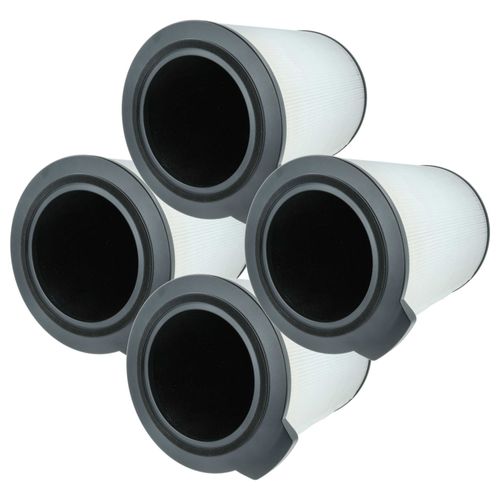 vhbw 4x Filtre à charbon actif remplacement pour Bosch 7733701946 pour purificateur d'air - Filtre à air H13 noir / blanc