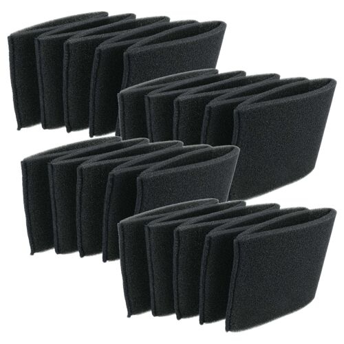 vhbw 20x filtre remplacement pour EINHELL Accessory 2351132 filtre pour aspirateur - Filtre en mousse noir