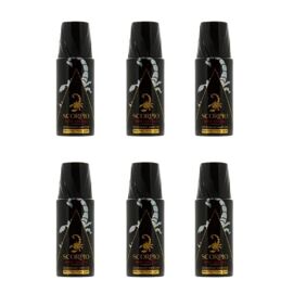 Déodorant Scorpio Noir Absolu - Pack De 2 Sprays 150 Ml - Fraîcheur Intense Pour Homme