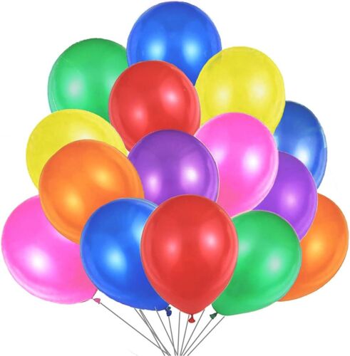 SJZG-Ballons Multicolores De Baudruche Perlé Nacré. Ballons Gonflables 36Cm / 3.2 G Décorations De Fête Et Accessoires Pour Anniversaire - 48 Pcs