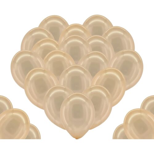 SJZG-Lot De 50 Ballons À L'Hélium, Couleur Pêche Métallisée, 32 Cm, Extra Indéchirables, Pour Une Belle Décoration De Fête, De Mariage, De Jga, De Carnaval - 100 % Latex