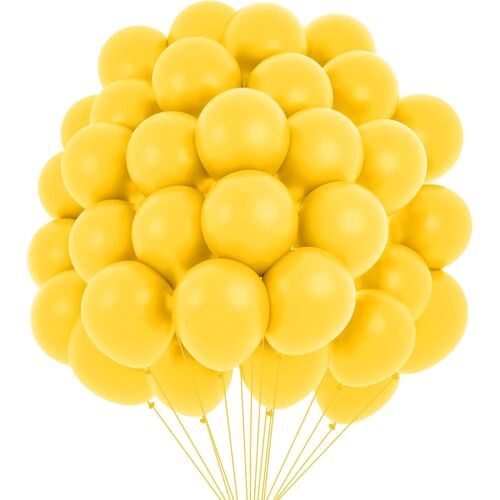 SJZG-Kit D'Arche De Ballons, 30,5 Cm, 60 Ballons Jaunes, Pour Fête Prénatale, Fête D'Anniversaire, Mariage, Fête Prénuptiale, Anniversaire De Mariage, Décorations De Carnaval, Nouvel An, Halloween, N