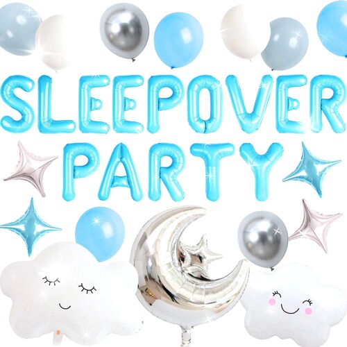 Décoration Soirée Pyjama Accessoires Filles Ballons Motifs Lune Étoiles Fête Anniversaire Mariage Nuit Slumber Party