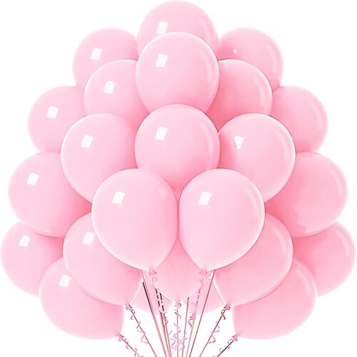 SJZG-Lot De 60 Ballons Roses Pour Anniversaire, Ballons De Qualité Supérieure En 100 % Latex Naturel, Guirlande De Ballons, Pour Mariage, Fille, Fête, Fête Prénatale, Anniversaire De Mariage