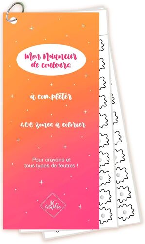 Nuancier À Colorier Recto/Verso - Avec Ou Sans Trou De 3mm - Crayons Et Tous Types De Feutres - 400 Zones À Colorier (Avec Trous Pré-Percés, Vert/Bleu)